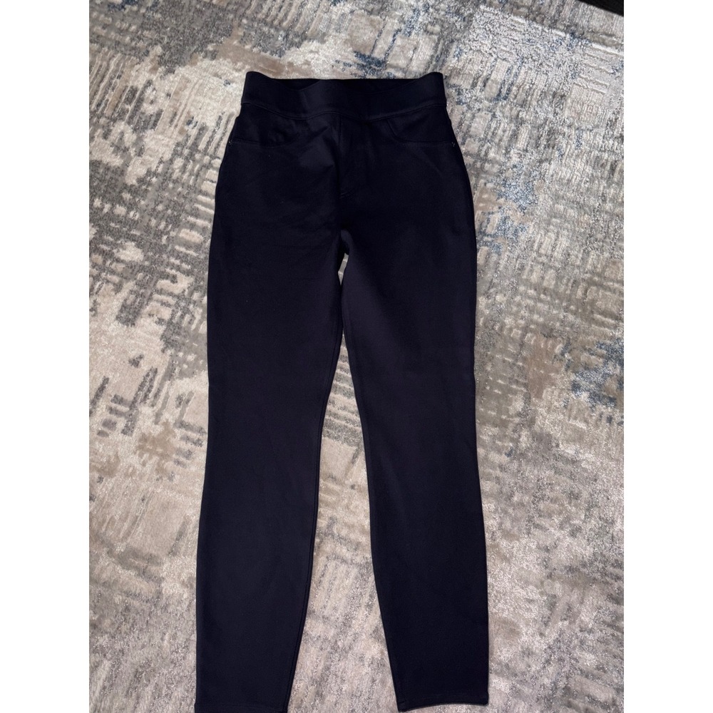 Spanx The Perfect Pant Ankle 4-Pocket Skinny Blue Ponte Pants Medium Tall